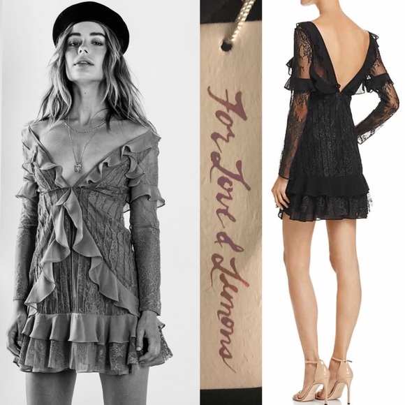 For Love And Lemons Dresses & Skirts - NWT FOR LOVE AND LEMONS Daphne lace mini dress